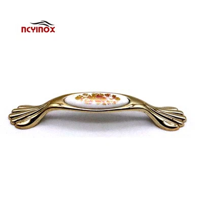 Golded Add Pattern ידית ריהוט פופולרית ידית משיכה לארון